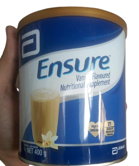 Ensure Original Vanilla Nutrition Powder 400g offers 250 calories, 9g protein, and 25 vitamins and minerals for balanced nutrition and energy.