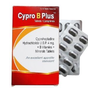 Cypro B Plus boosts appetite with cyproheptadine and essential B vitamins, supporting weight gain, energy, and nutritional health.