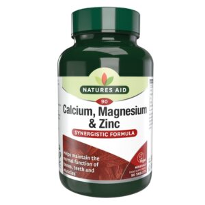 Natures Aid Calcium, Magnesium + Zinc-90 Tablets