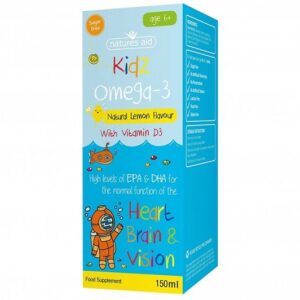 Kidz Omega-3 w/Vitamin D3(Lemon Flavour) Vegan-150ml