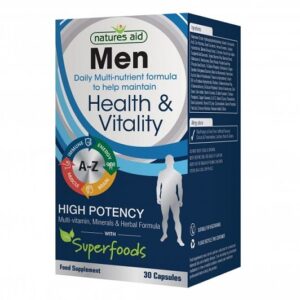 Men's Multi-Vitamins & Minerals Complex w/Superfoods Vegan-30'S