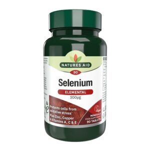 Natures Aid Selenium 200mcg+ Antioxidants-90’S
