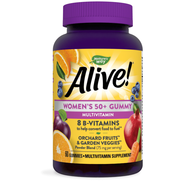 Alive women 50+ gummy multivitamin 60`s