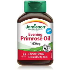 Jamieson evening primrose oil 1000mg soft gels 85`s