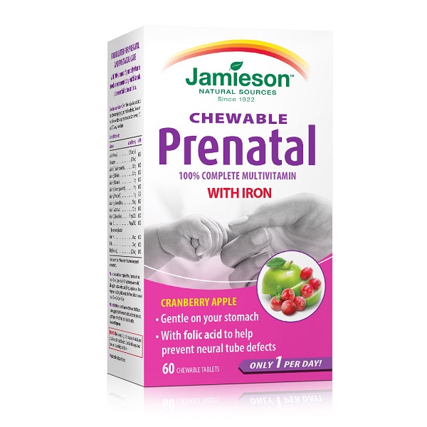 Jamieson prenatal chewable 60 tablets