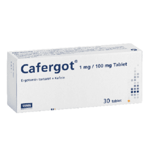 Cafergot (ergotamine tatrate 1mg /caffeine 100mg)-30tablets