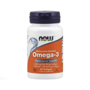 Now Omega-3 softgels provide essential fatty acids to support heart, brain, and joint health. Molecularly distilled for purity and potency