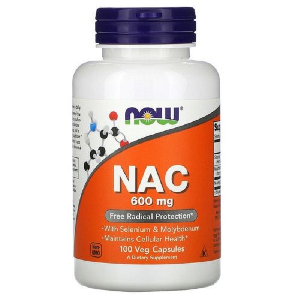 Now N Acetyl cysteien (Nac) 600mg veg caps 100's/Free Radical Protection