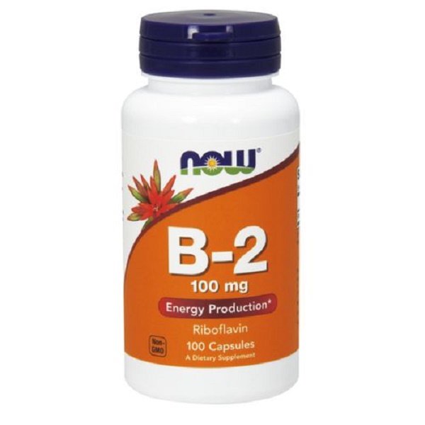 Now vitamin B-2 100 mg veg capsules/ energy production