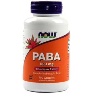 Support skin, hair, and cell health with PABA. May help reduce graying, boost UV protection, and promote antioxidant defense