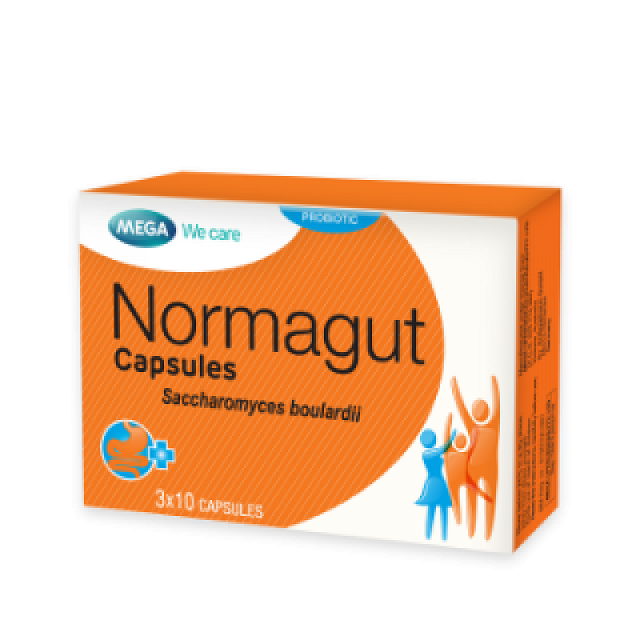 Normagut 250mg/saccharomyces boulardii -30 capsules
