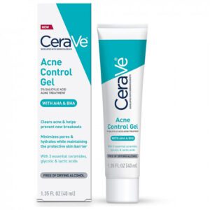 Cerave Acne control gel/2% salicylic acid acne treatment/with AHA &BHA-1.35fl oz 40ml