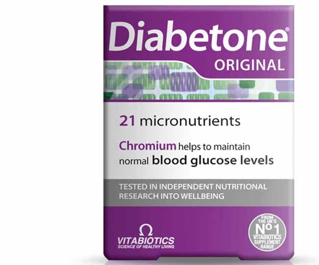 Diabetone Original tablets with chromium for maintaining normal blood glucose levels
