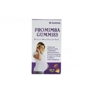 Promimba Gummies supplement with folic acid, vitamin D, iron, and essential pregnancy nutrients