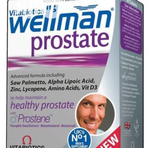 Box of Wellman Prostate supplement for men’s prostate health and urinary support