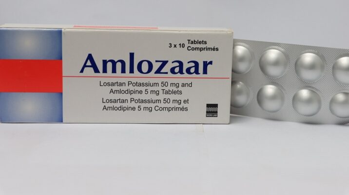 Amlozaar tablets for high blood pressure treatment with losartan and amlodipine combination