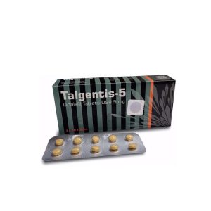 Talgentis 5mg (Tadalafil) is a daily erectile dysfunction treatment that supports firm erections and prostate health for performance.