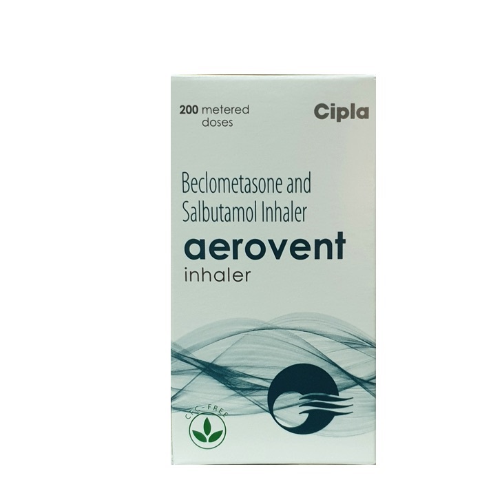 Aerovent inhaler with Beclometasone and Salbutamol for asthma relief in Kenya