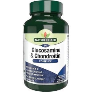 Natures Aid Glucosamine and Chondroitin Complex with rosehip, turmeric, ginger and vitamin C for joint support