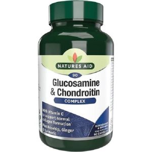 Nature’s Aid Glucosamine and Chondroitin Complex supplement for joint health and cartilage support