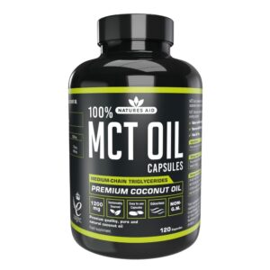 Natures Aid MCT Coconut Oil 1200mg-120 Capsules