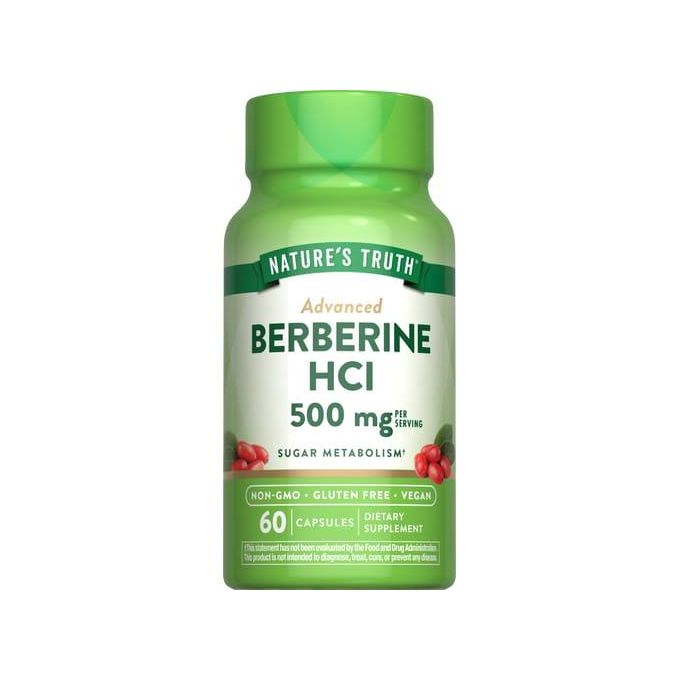 Support your wellness with Nature’s Truth Berberine HCl 500mg—high-quality herbal supplement for balanced health and vitality