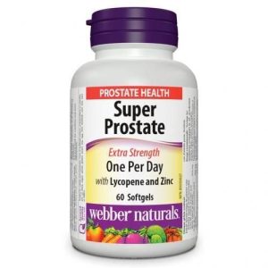 Super Prostate from Webber Naturals is an extra strength formulation of key herbs & nutrients for prostate health.High potency extract of saw palmetto