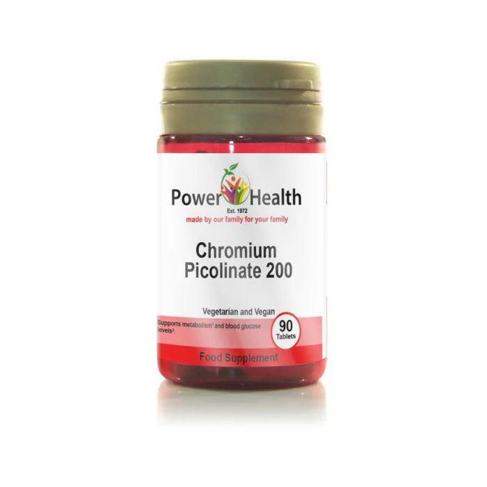 Support metabolism and blood sugar levels with Chromium Picolinate—an essential mineral for glucose control, weight management and heart health