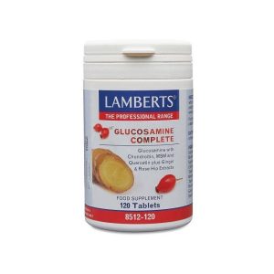 Lamberts Glucosamine supports joint health, cartilage repair, and mobility, helping to reduce stiffness and maintain flexibility.