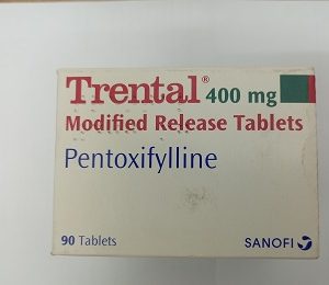 Trental (Pentoxifylline) 400mg Modified release -90 Tablets