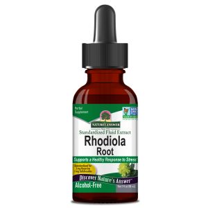 Rhodiola Root Liquid Extract Alcohol-Free supports stress relief, energy, focus, and endurance with fast-absorbing adaptogenic benefits