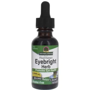 Nature’s Answer Eyebright Herb alcohol-free extract supports healthy eyes and sinus comfort with fast-absorbing herbal formula