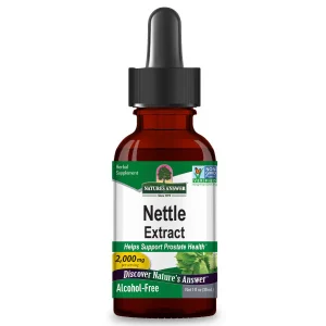 Nature’s Answer Nettle Leaf Extract Alcohol-Free supports seasonal comfort, urinary health, and overall wellness with a fast-absorbing herbal formula.