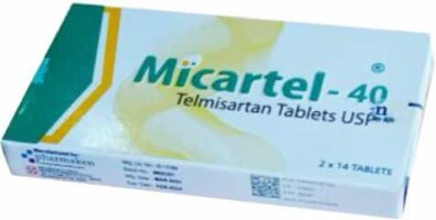 Micartel 40mg telmisartan tablets for high blood pressure