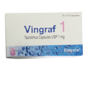 Vingraf 1mg tacrolimus capsules for organ transplant rejection prevention