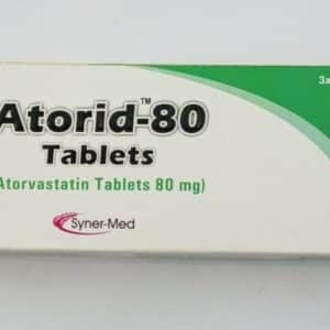 Atorid 80mg atorvastatin tablets for cholesterol management and heart health
