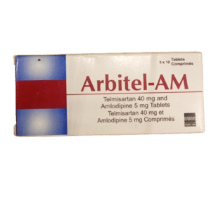 Arbitel-AM tablets containing telmisartan 40mg and amlodipine 5mg for high blood pressure treatment