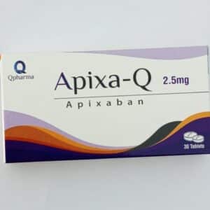 Apixa-Q Apixaban 2.5mg blood thinner tablets for stroke and blood clot prevention
