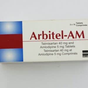 Arbitel-AM tablets containing telmisartan 40mg and amlodipine 5mg for high blood pressure treatment