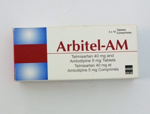 Arbitel-AM tablets containing telmisartan 40mg and amlodipine 5mg for high blood pressure treatment