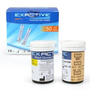 Exactive Vital Glucose Test Strips 50s for blood sugar testing